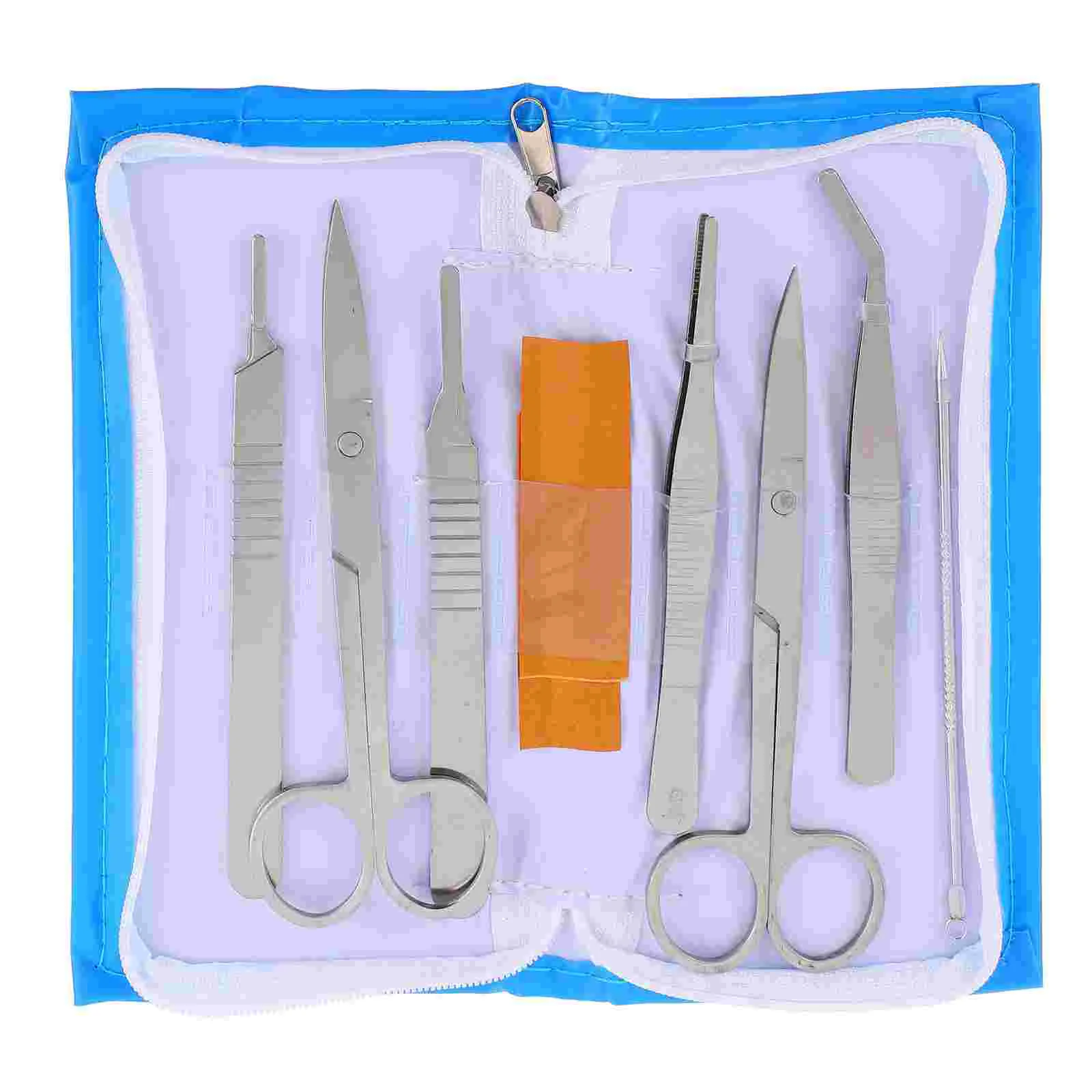 

Инструменты для разделения, лабораторные анатомические иглы, ножницы из нержавеющей стали, биологические принадлежности, образец анатомии, дисекционный образец