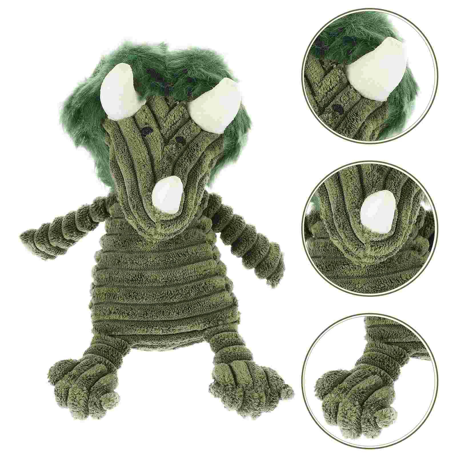 Fun Squeaky Dog Toy Dragon Shaped Plush Squeaky Toy Puppy Sq