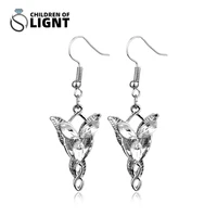 arwen elvish jewelry evenstar earrings for women move cosplay peripheral party accessories