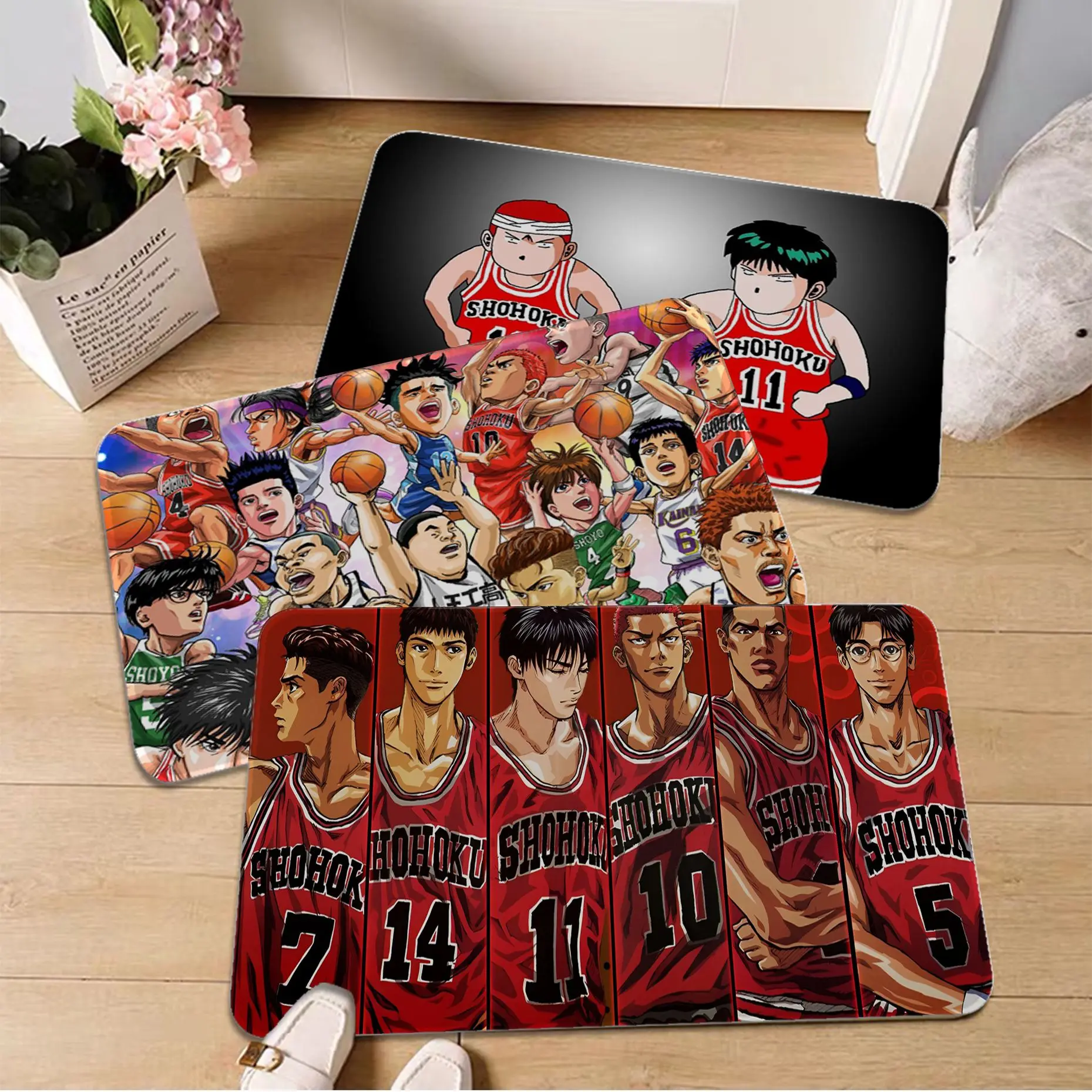 

Animation SLAM DUNK Bathroom Mat Nordic Style Bedroom Living Room Doormat Home Balcony Anti-Slip Welcome Doormat