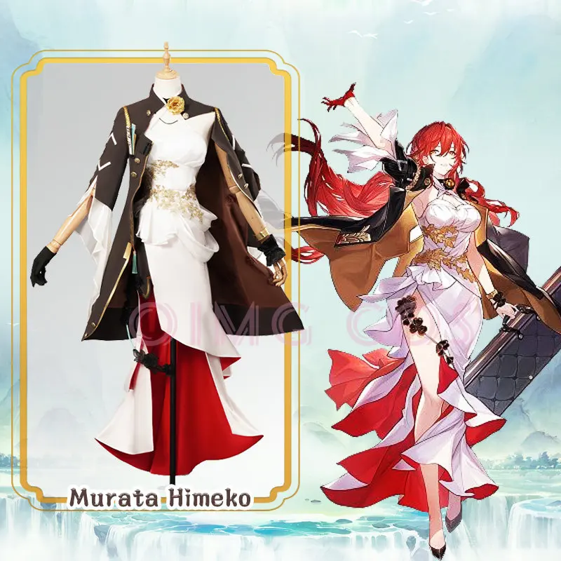 

Himeko Cosplay Costume Honkai Star Rail Carnival Uniform Wig Anime Halloween Costumes Women Game