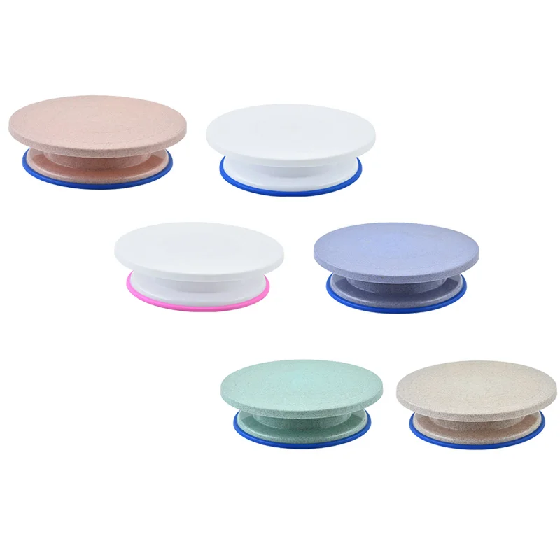 

1Pcs/Set Solid Color Cakes For Decorations Rotating Decorating Designs Bases Dish Turntable Aessorie Stands Supply Bakings Tools