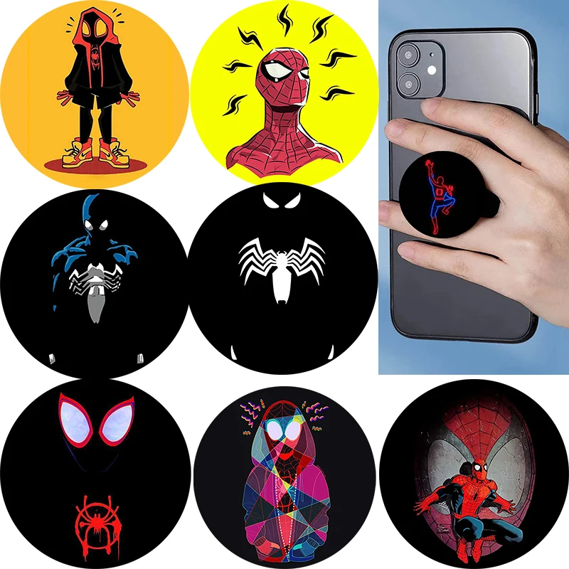 

Popping Phone Socket Spider-Man Folding Phone Holder Stand Phones Grip Mobile Phone Accessories Soporte Movil For Apple iPhone