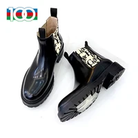 2022new French chare boots full grain top leather 8 cm high heel women's boots, Italian Super Soft patent lsheepskin lining