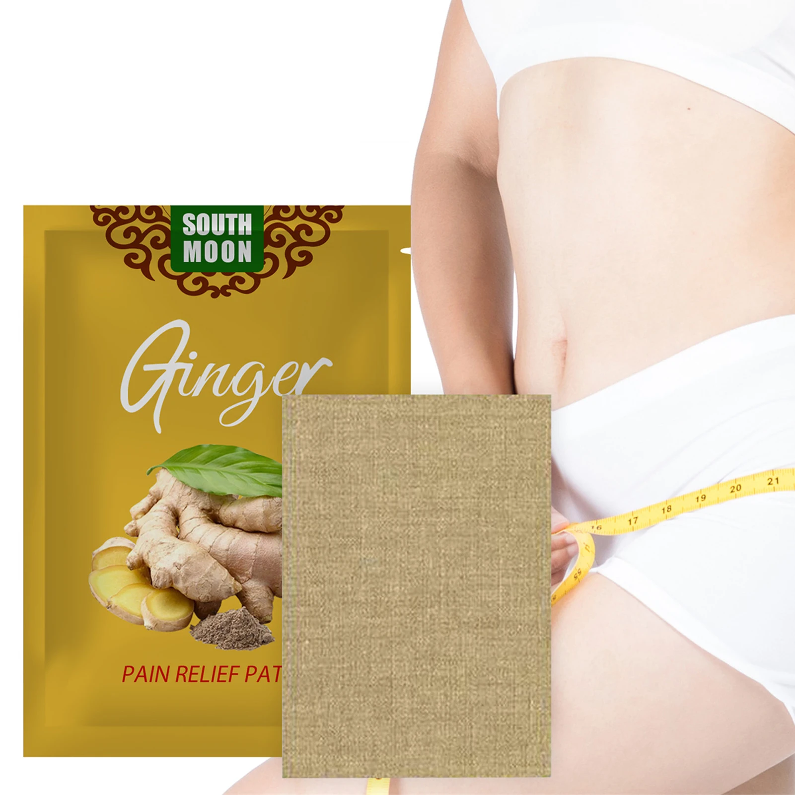 

Ginger Blood Circulation Pads Ginger Body Sculpting Health Paste Improve Blood Circulation Relieve Stress and Improve Sleep For