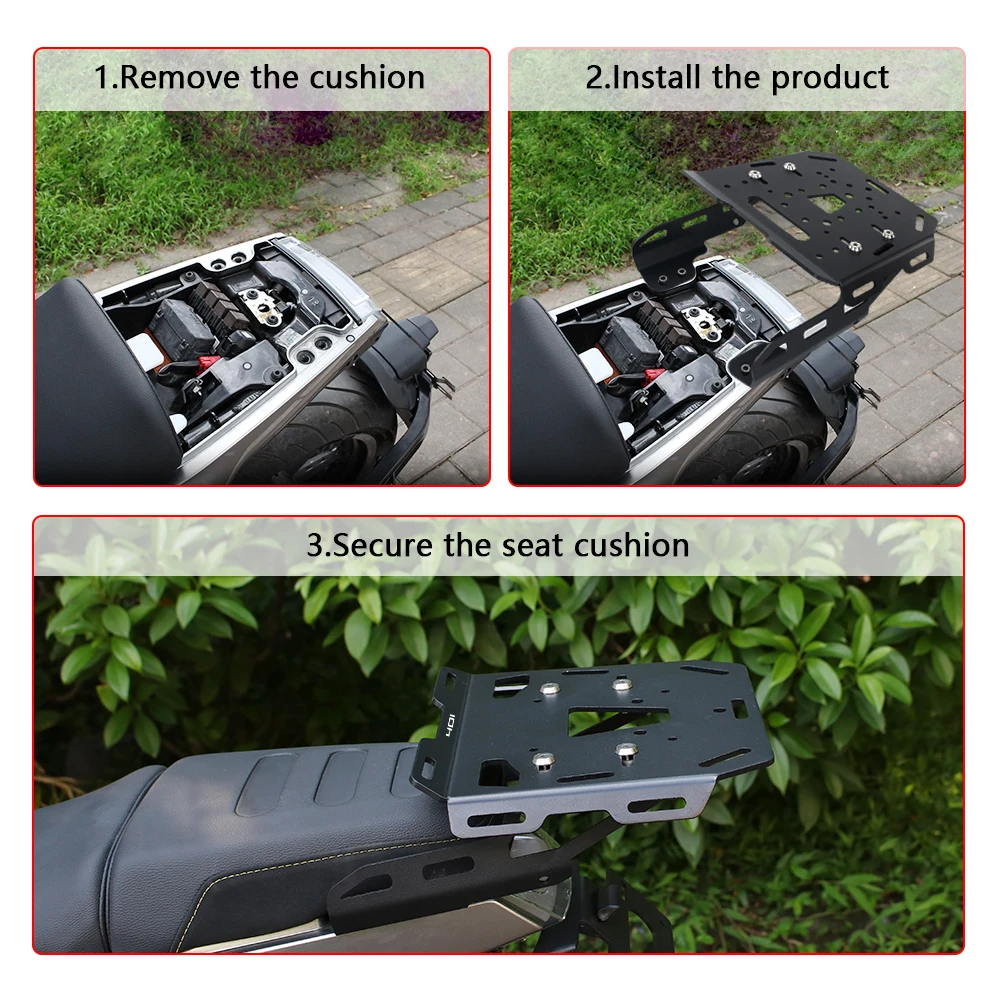 Задний багажник для мотоцикла грузовая стойка держатель полки Husqvarna Svartpilen 250/401