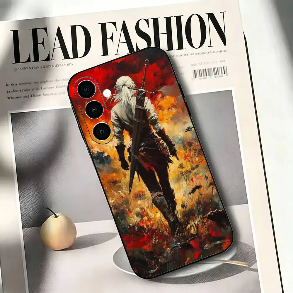 Фото Чехол для телефона Game T-The Witcher W-Wild Hunt-s для Samsung A73 20,21s,22,31,32,52,53,72, мягкий черный корпус №4