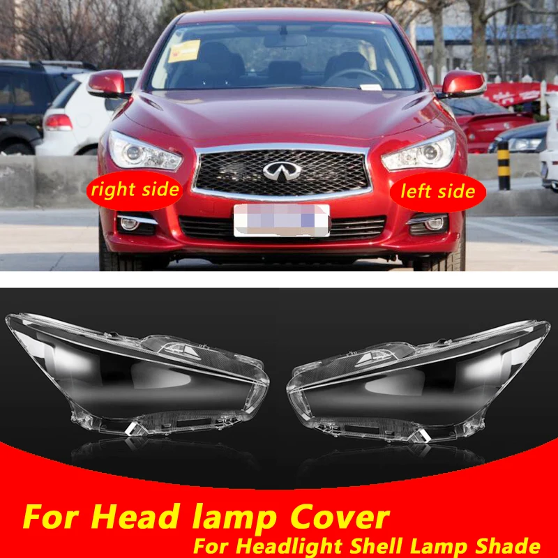 

Чехол для передней фары Infiniti Q50 2015-2019, прозрачный налобный фонарь