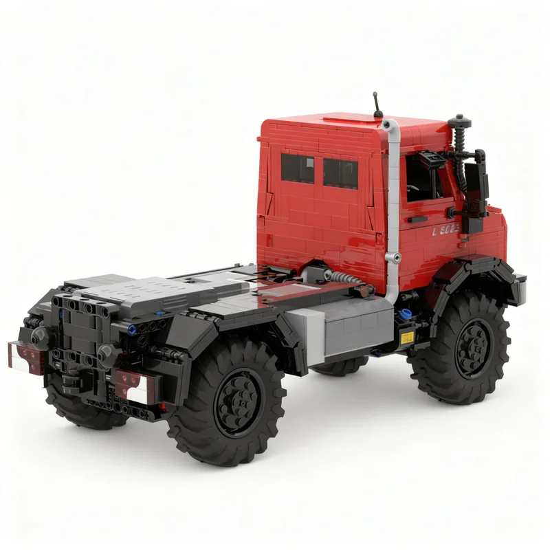 Фото 2107 деталей MOC Technical Expert Builder RED Mercedes Unimog U5023 Модульные Насадки Control+ Модель Строительных Блоков №3