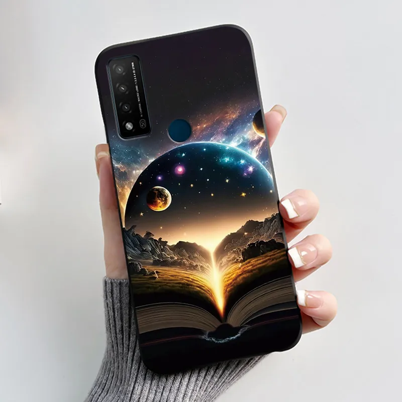Фото Мягкий черный чехол для TCL 20 R 5G/Bremen 5G/20 AX 5G, уникальный дизайн, узор с изображением дракона, короля и тигра, защита от царапин №1