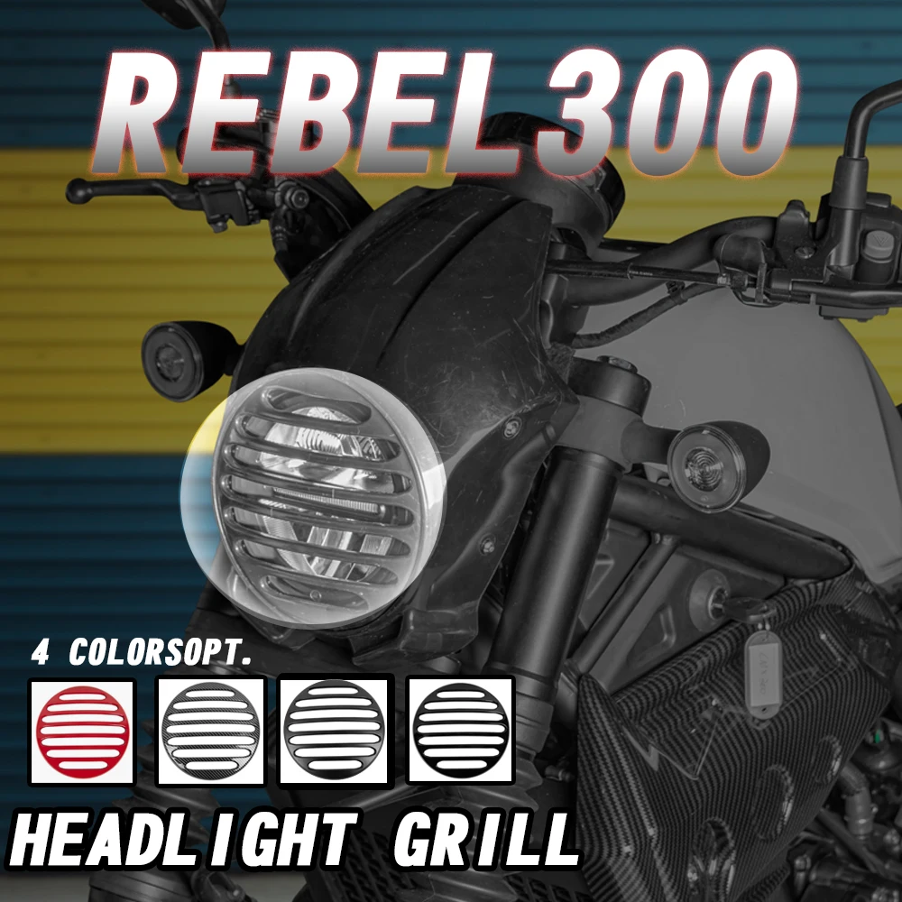 

Motorcycle Front ABS Injection Guard Protector Grill Accessories CM300 Headlight Grille Cover for Honda Rebel CMX 300 2020 2021