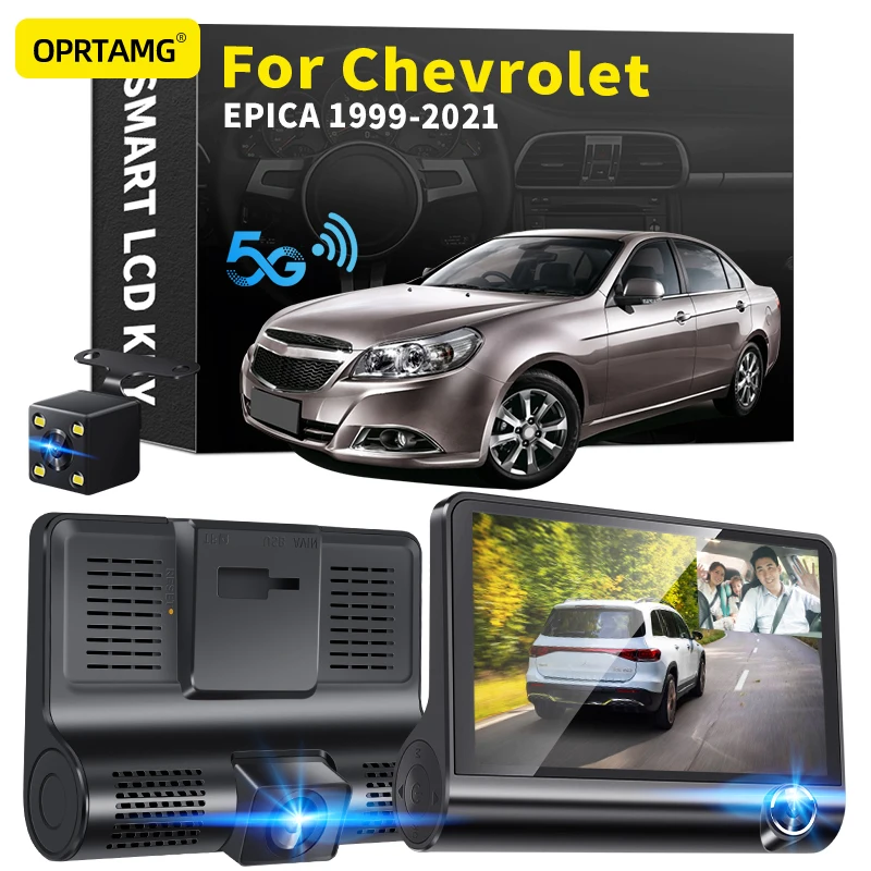 

OPRTAMG Dash Cam 540C6 Car DVR 3 Cameras Lens 4.0 Inch 1080P dashcam For Chevrolet EPICA 1994 1995 1996-2018 2019 2020 2021 2022