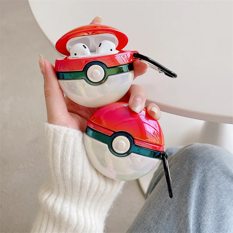 

Anime Poke Ball Colorful Plating Apple AirPods 1 2 Pro Case Cover IPhone Bluetooth Earbuds Accessories Airpod Case