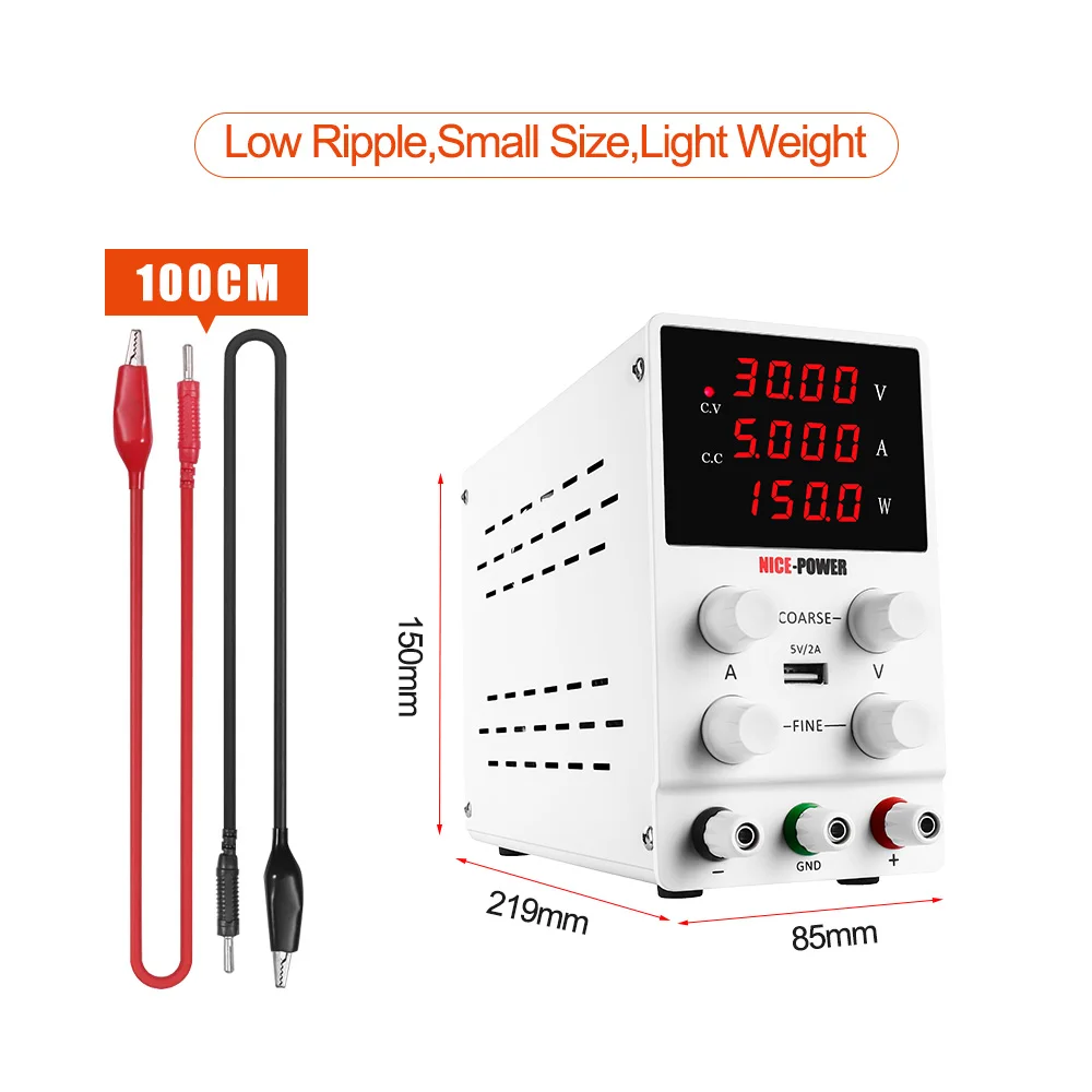 Настольный Регулируемый источник питания постоянного тока для лабораторий Nice