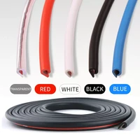 5m u type universal car door protection edge guards trim styling moulding strip rubber scratch protector for car auto