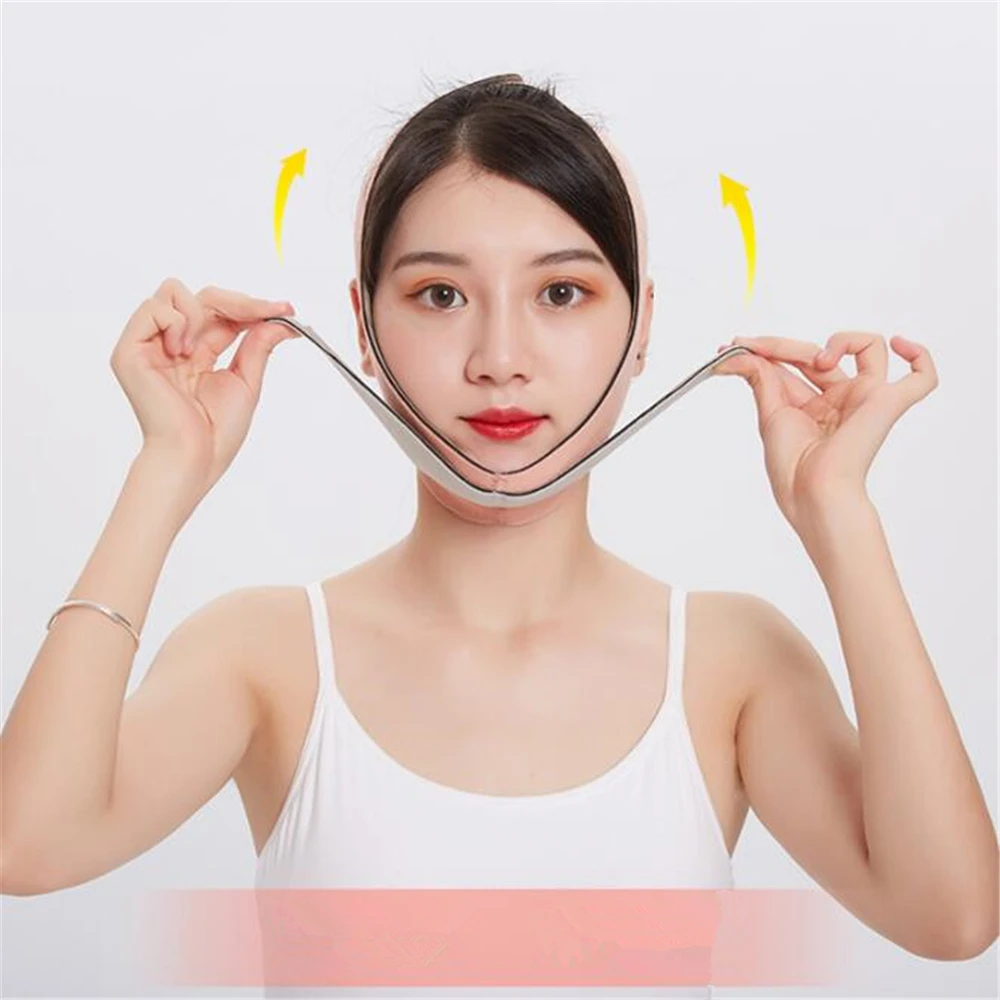

1pc Elastic V Line Face Shaper Face Slimming Bandag Chin Cheek Lift Up Belt Facial Anti Wrinkle Strap Face Skin Care Tools