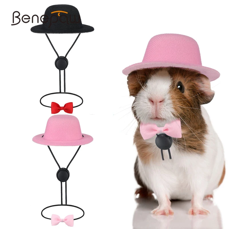 

Шляпа с галстуком-бабочкой и маленьким животным, костюм для косплея, милая шляпа для животных, морская свинка, хомяк, хорька, кошка, крысы, ще...