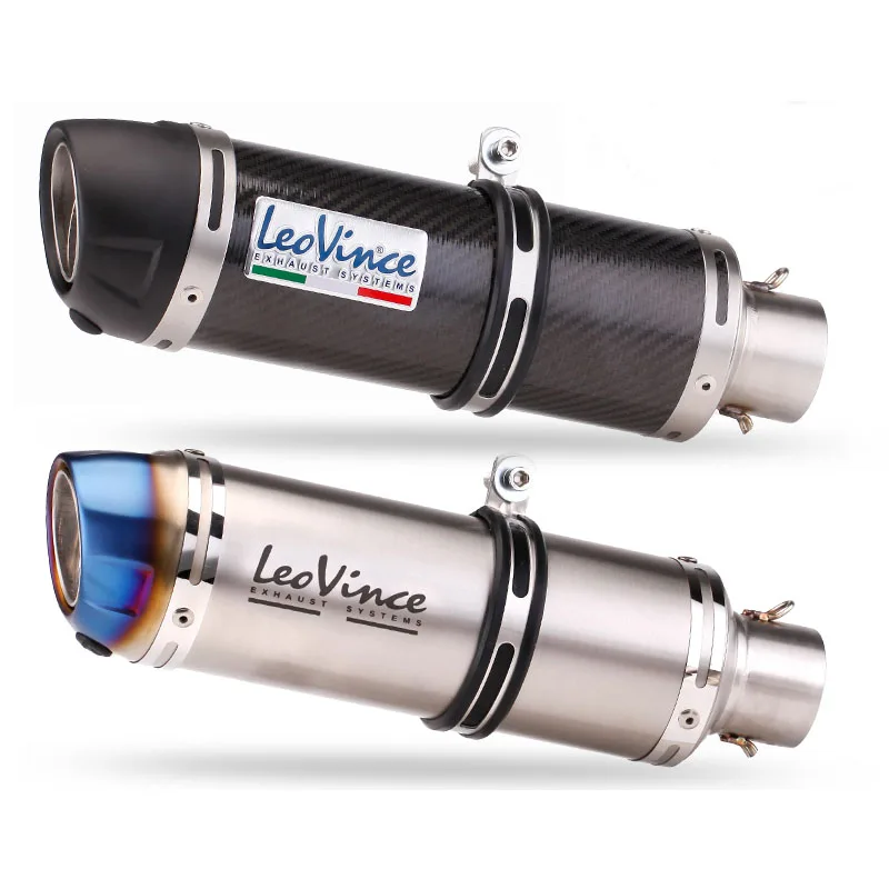 

Универсальный мотоциклетный rcycle leoвинс выхлопной трубы глушитель для выхлопной трубы для FZ6N R1 R3 GSXR1000 Z1000 ZX14R