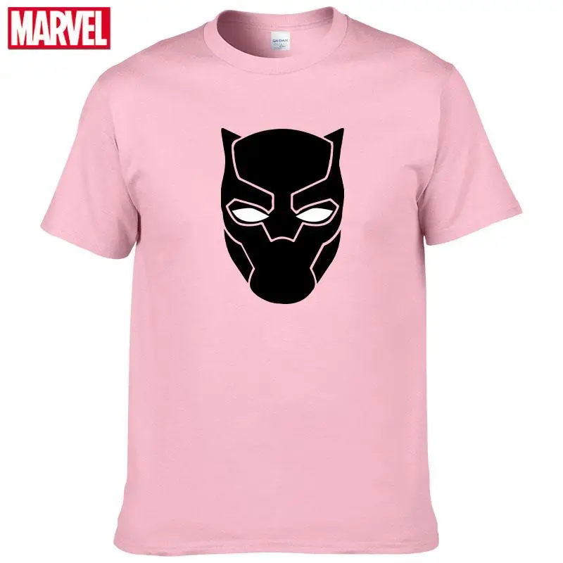 

Marvel The Avengers Black Panther T-shirt Comfortable Breathable 100% cotton Fashion clothes for teens Summer Men's shirt #132