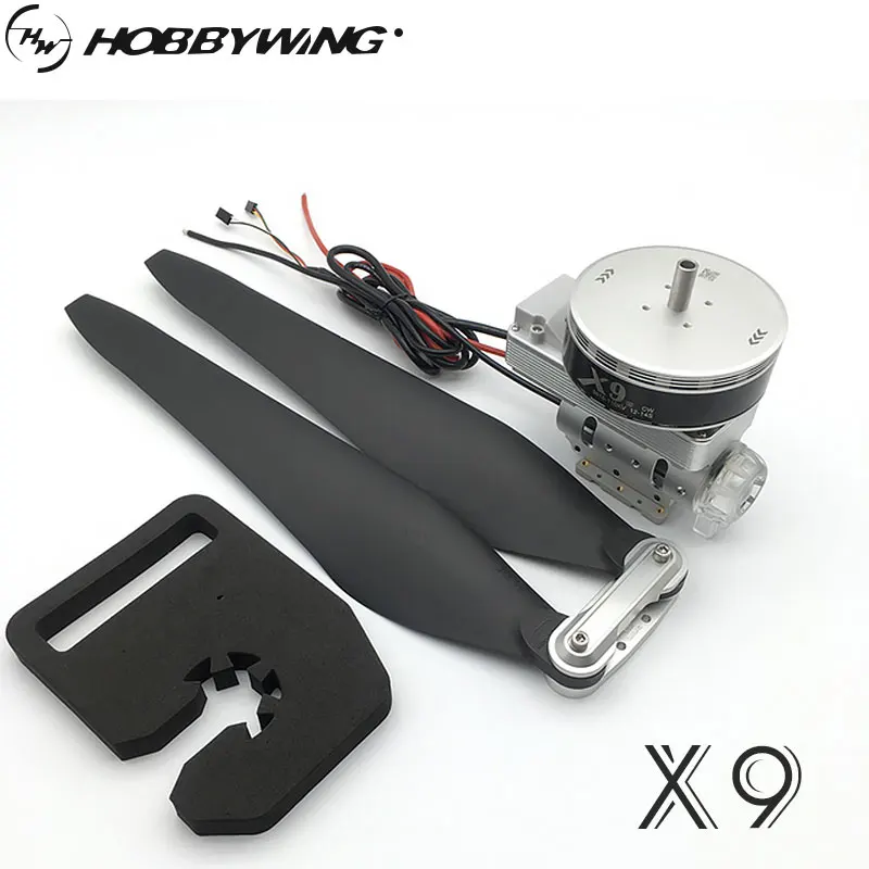 

Оригинальная Интегрированная Система питания Hobbywing X9 14S FOC с двигателем и пропеллером 34 дюйма 3411 для сельскохозяйственных дронов 40 мм