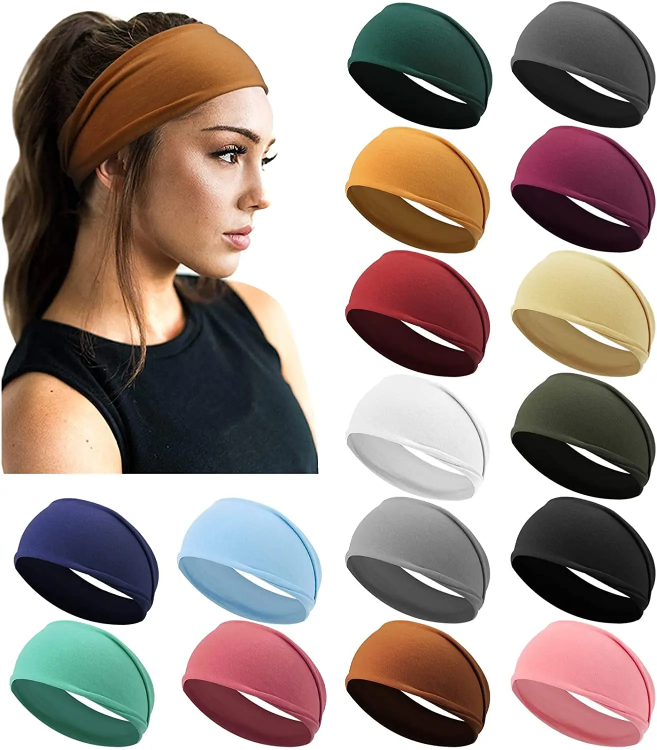 

Женская эластичная Нескользящая повязка на голову для занятий йогой