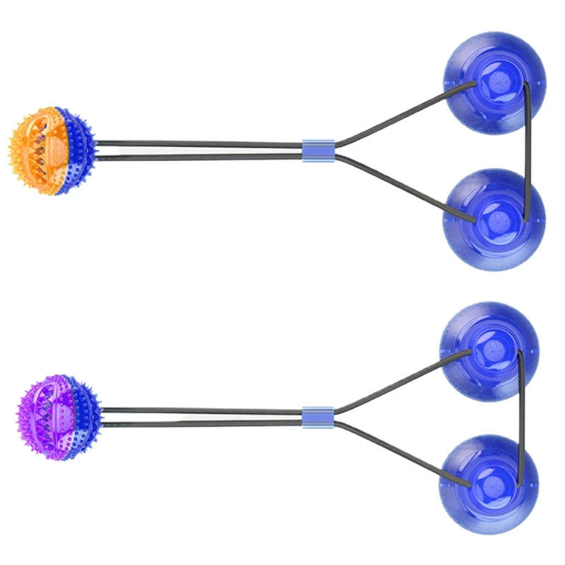 

Double Suction Cup Tug For Aggressive Chewers Dispensing Ball Teeth Cleaning
