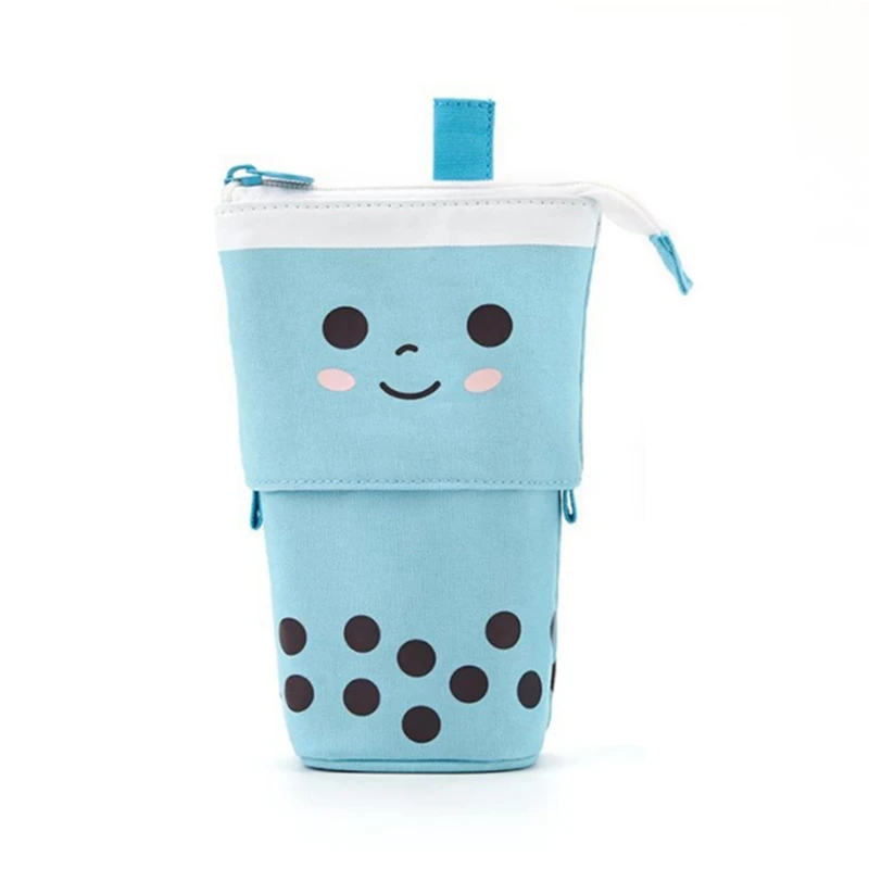 

ANGOO Standing Pencil Case Cute Telescopic Pen Holder Kawaii Stationery Pouch for Students Women Teens Girls Boys