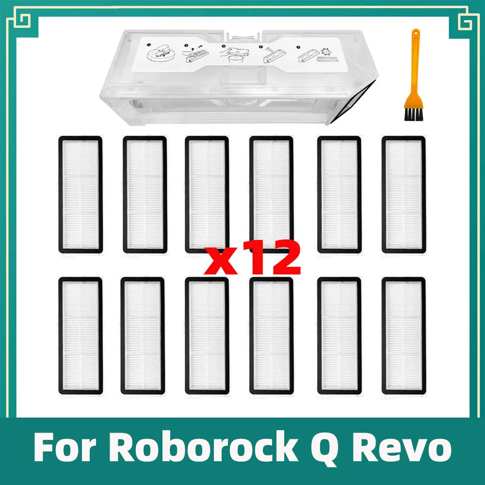 

Совместимо с роботом-пылесосом Roborock Q Revo / Roborock P10 A7400RR Фильтр HEPA Коробка для пыли Аксессуары Запасные части Комплект для замены Крепление