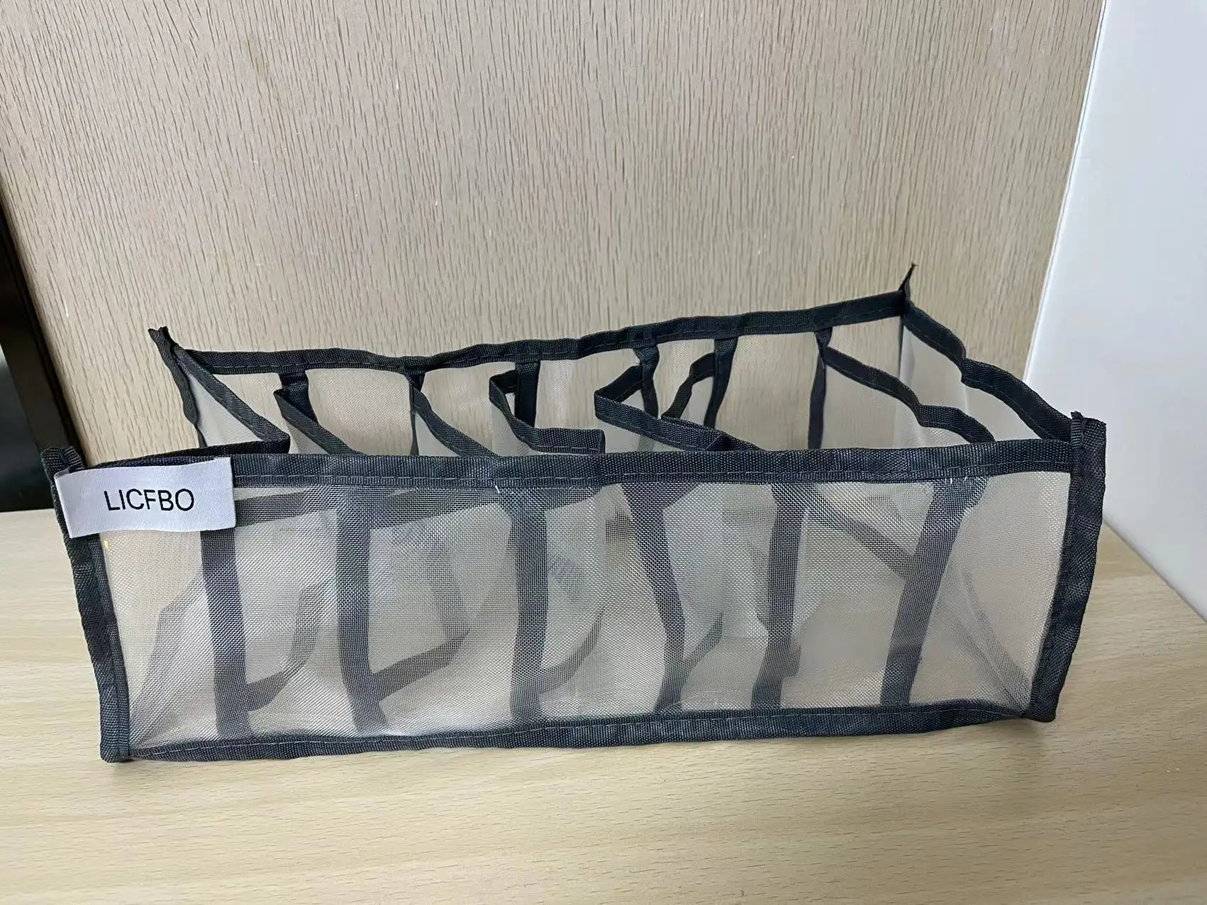 

LICFBO Underwear Socks Storage Bag Folding Multifunction Clear Bra Clother Organizer