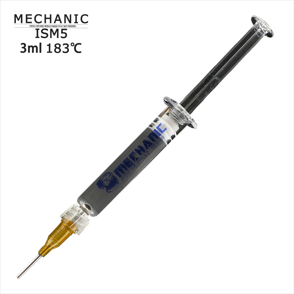 

Паяльная паста, 3 мл, со специальной точкой, механический шприц iSm5, паста для ремонта мобильный телефон, заполнение отпечатков пальцев