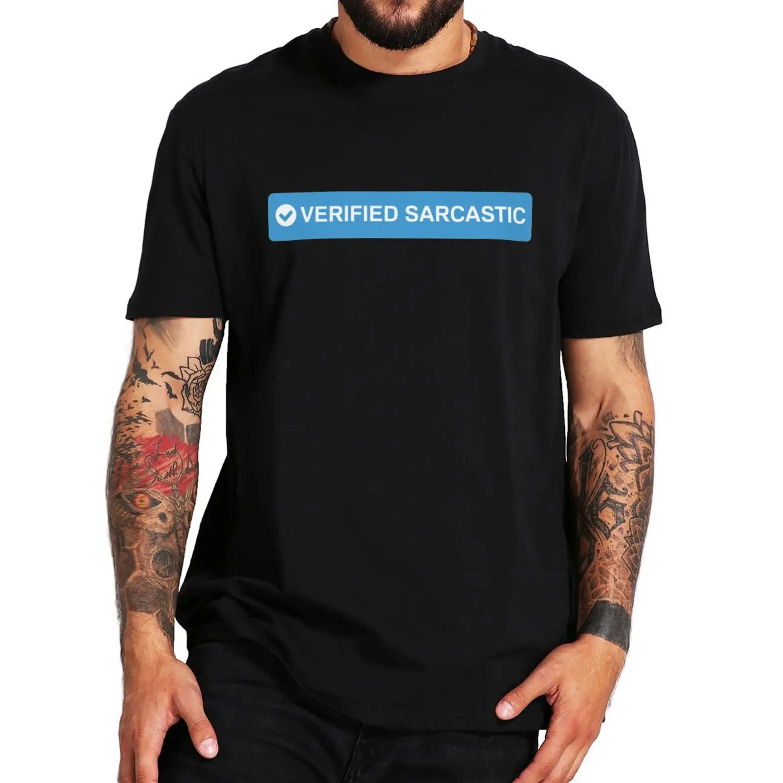 

Проверенная саркастическая футболка унисекс, забавная Женская и мужская футболка с смешным юмором и мемом, Повседневная Уличная футболка из 100% хлопка европейского размера