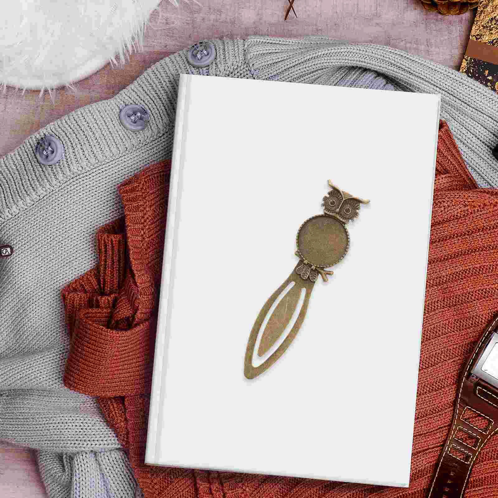 

20 Pcs Owl Bookmark Shape Students Creative The Gift Bottom Bracket Copper Page-marker Bookmarks Brand pages