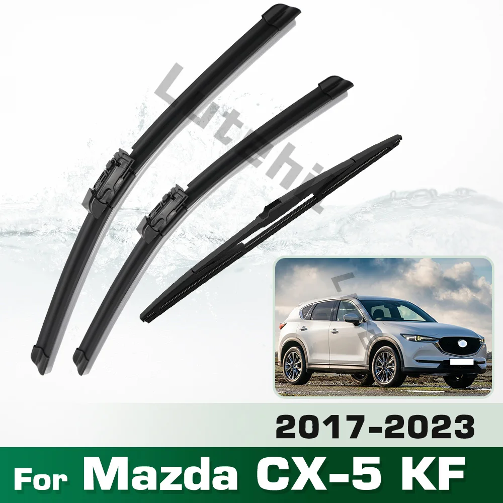 

Комплект Дворников Для Mazda CX-5 KF 2017-2023 С Левым Рулем, Передние И Задние Щетки Для Лобового Стекла, Резиновые Щетки 24'