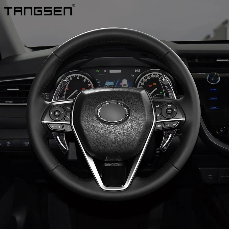 Лопатка рулевого колеса из углеродного волокна для Toyota Camry Corolla Avalon Levin RAV4 2018-2020