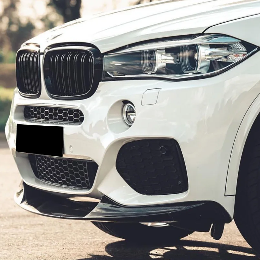 Фото 2014, 2015, 2016, 2017, 2018, для BMW X5 F15 M Sport MP, передний бампер, спойлер, сплиттер от глянцевых черных канавок, диффузор, комплект для тела №5