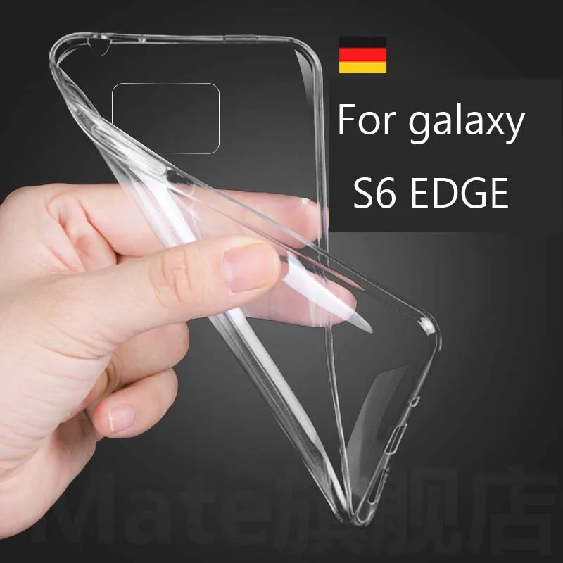 100x Бесплатная доставка DHL для Galaxy S6 Edge чехол Ультратонкий Мягкий Силиконовый ТПУ Прозрачный чехол для телефона Samsung Galaxy S6 Edge G9250 резиновая задняя крышка