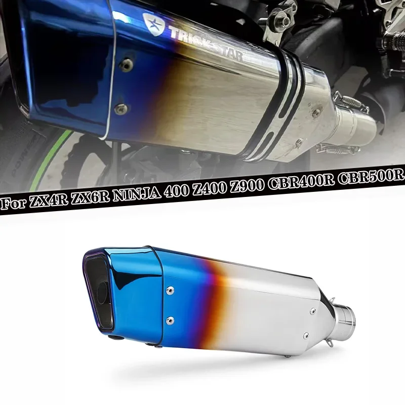 Универсальный 51 мм глушитель выхлопа мотоцикла Trick Star Alpha с DB Killer для ZX4R ZX6R NINJA 400 Z400