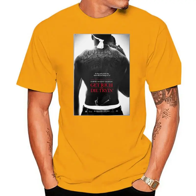 

Men t-shirt 50 Cent Get Rich Or Die Trying T Shirt tshirt Women t shirt