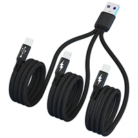 120cm 3 in 1 usb charging cable for honor magic3 2 x pro 50 40 30 20 10 9 x20 10 micro usb type c cable portable charging cable