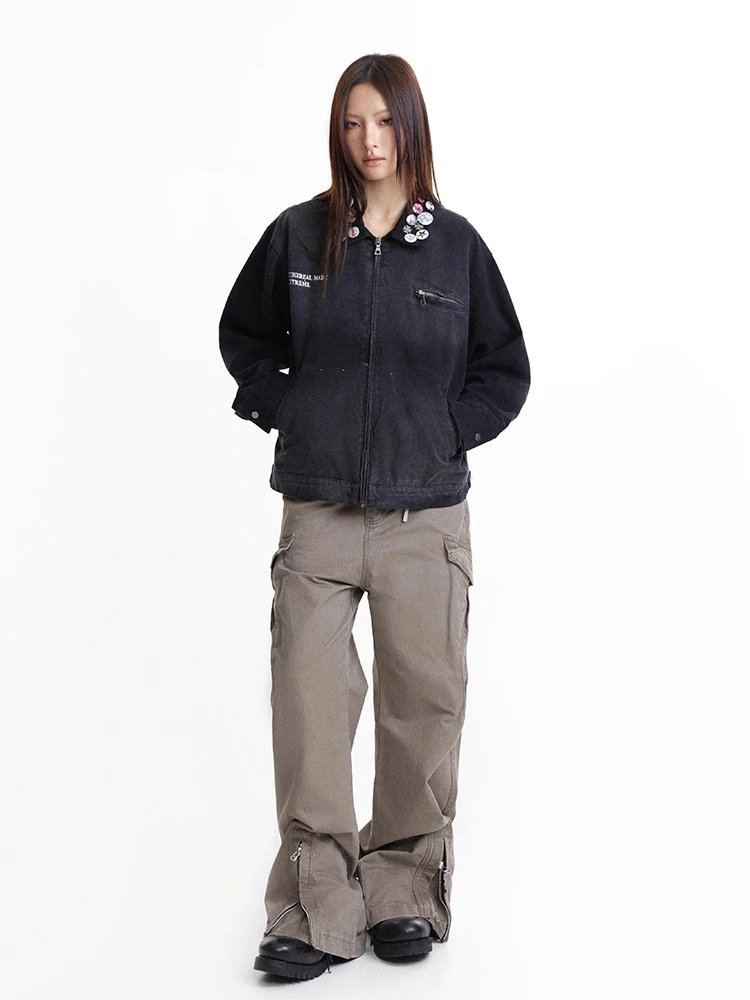 Madeextreme American Street High Sense осенняя новая мужская и женская куртка со значком Детройт