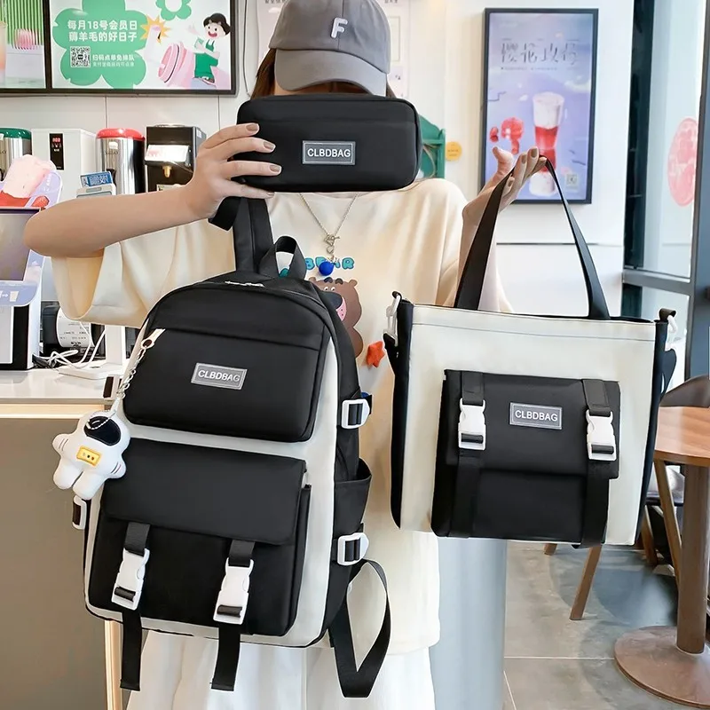 3 в 1 шт./комплект Женский нейлоновый водонепроницаемый рюкзак |