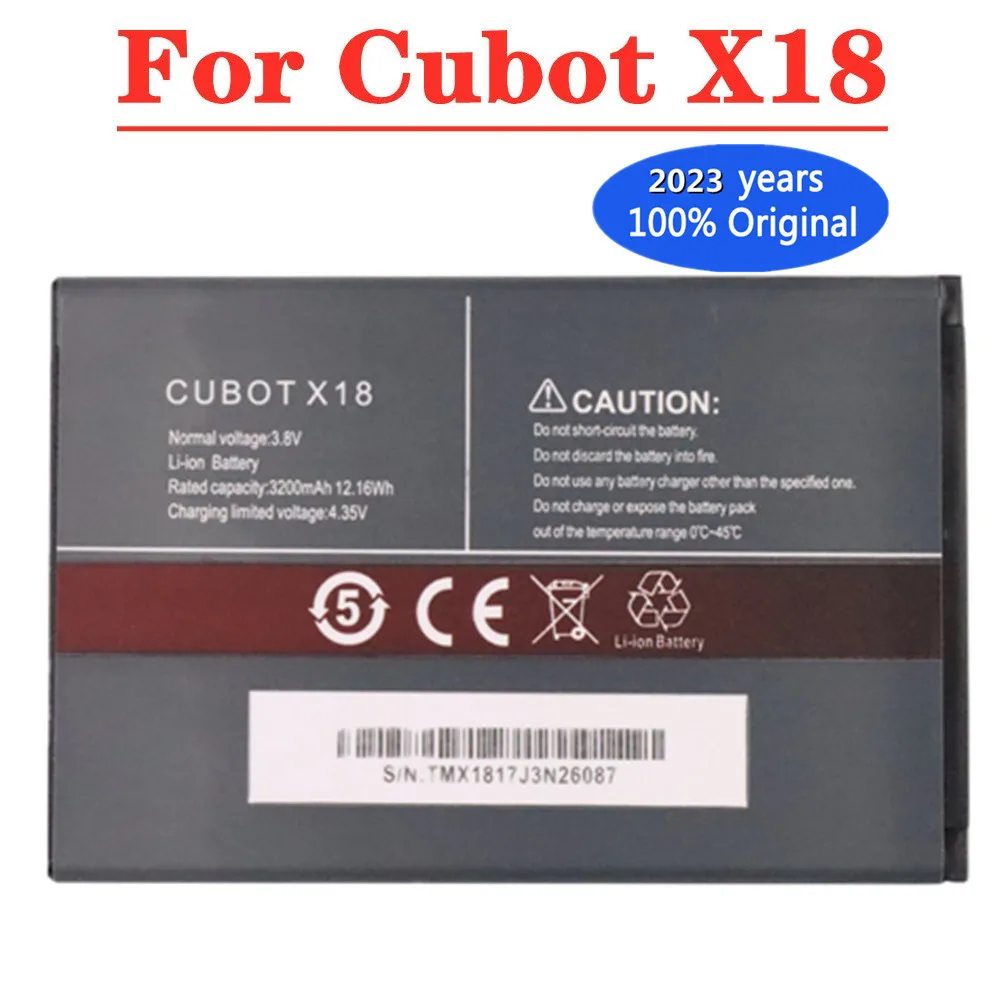 

2023 Years 100% New Original CUBOT Battery For Cubot X18 3200mAh Phone Battery In Stock + Tracking Number