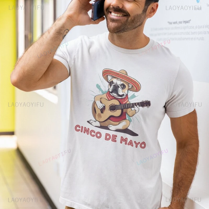 Happy Cinco De Mayo Женские хлопковые футболки с графическим рисунком Винтажные