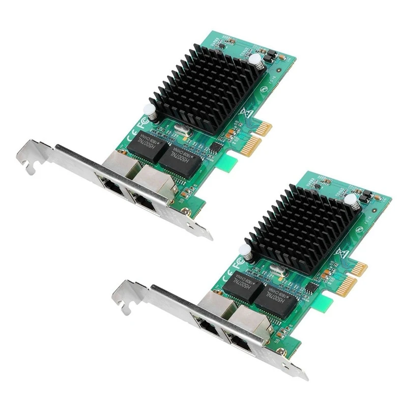 

2X for 82575 Pci-E X1 2-Port Gigabit Ethernet Server Adapter Network Card for Pc