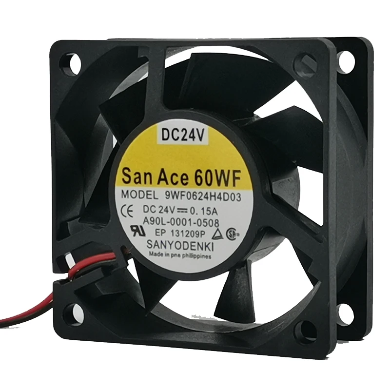 

Новый вентилятор охлаждения Sanyo 9WF0624H4D03 6025 6 см 24 В 0.15A Fanuc вентилятор системы