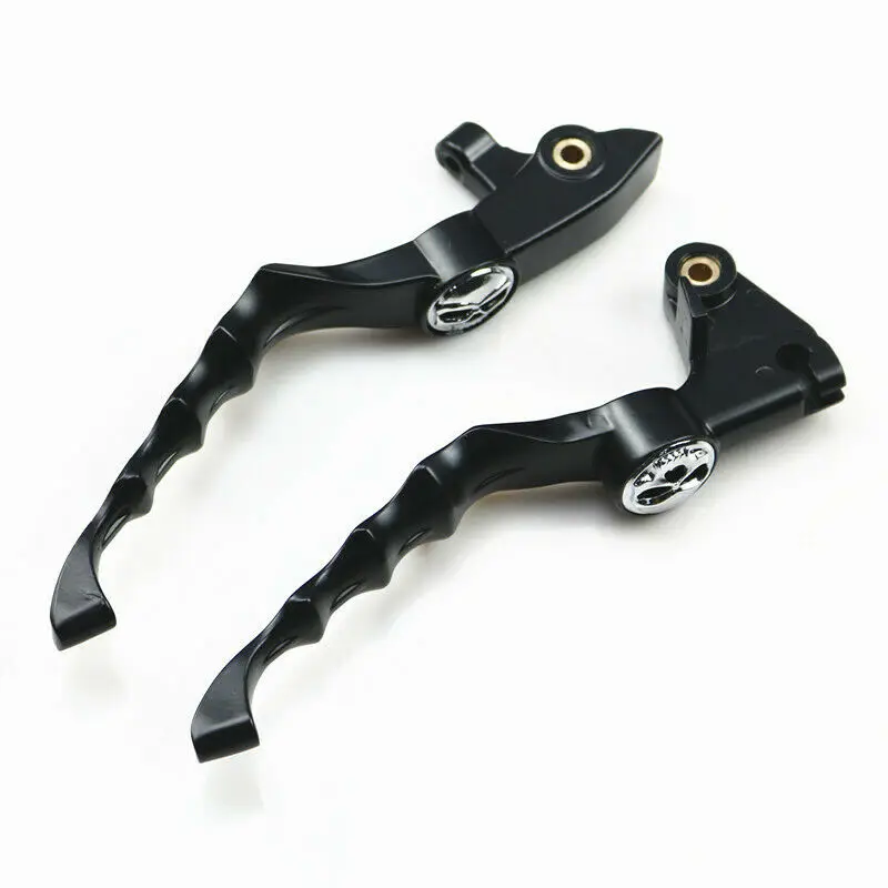 Black Skull Brake Clutch Lever for Custom Drag Star XVS400 96-02 XVS650 XVS1100 | Motorbike Brakes