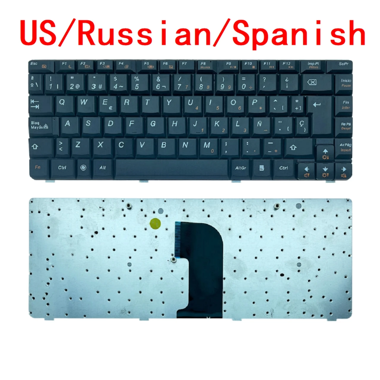 

New US Russian Spanish Laptop Keyboard For Lenovo G460 G460A G460E G460AL G460EX G465 Notebook PC Replacement