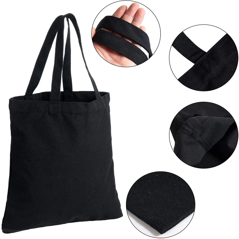 

Shopping Bag Shoulder Bag Ladies Shopper Canvas Bag Funny Print Women Handbag Reusable Commute Large Capacity School Tote