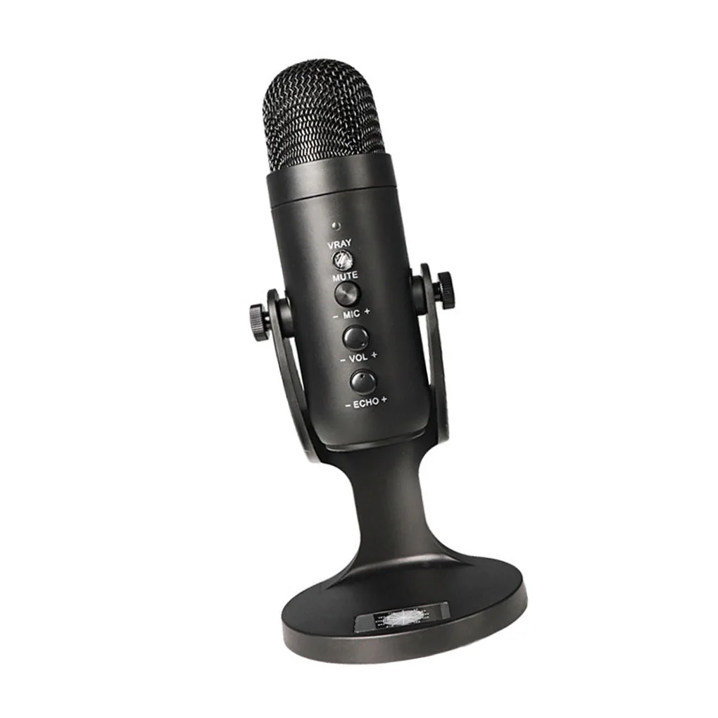 

Конденсаторный USB-микрофон для компьютера, USB-микрофон для ПК, подставка для микрофона, поп-фильтр для игр, подкастинга, записей, наушников