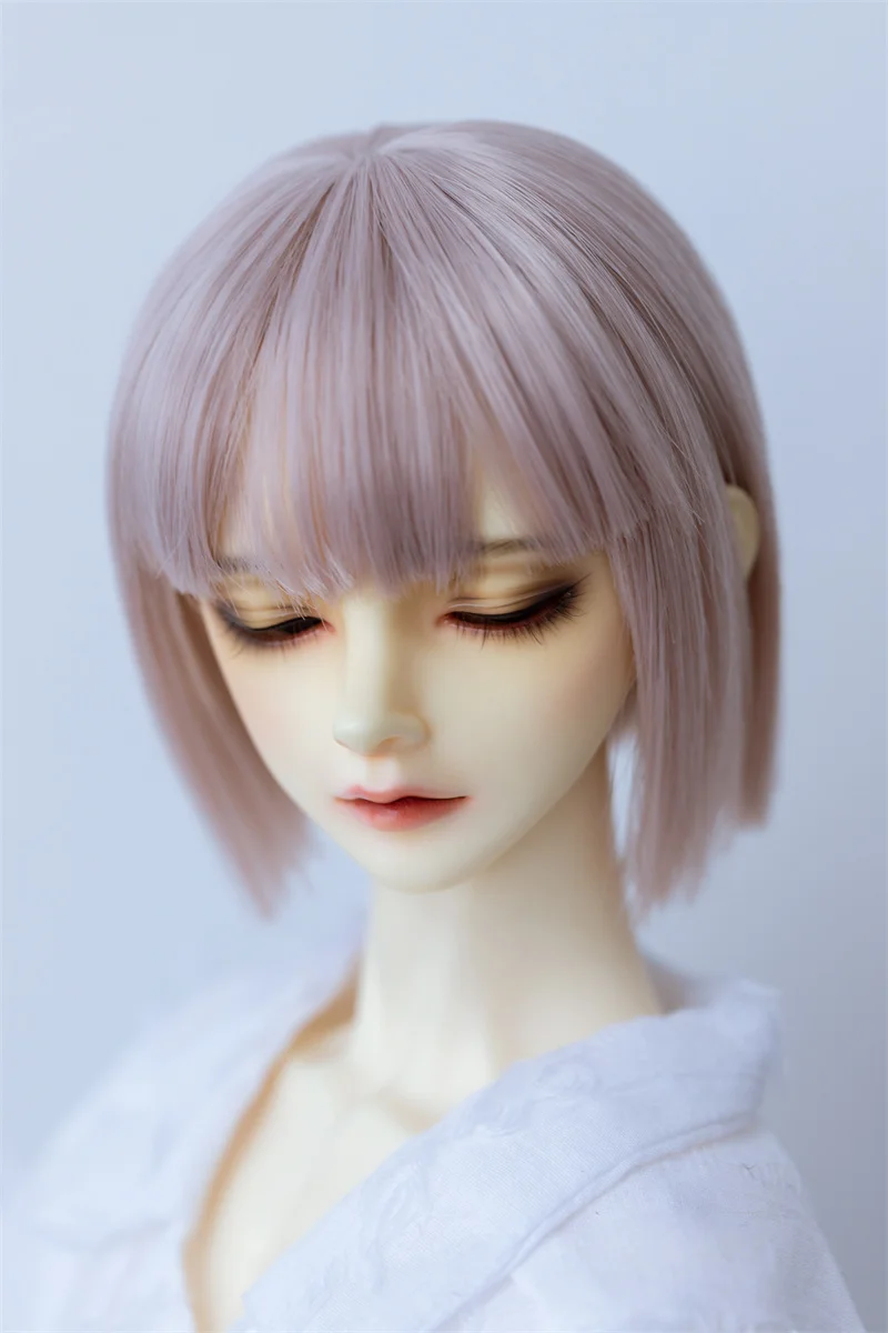

BJD doll wig suitable for 1/3 1/4 1/6 size high temperature silk women's daily basic short hair doll accessories